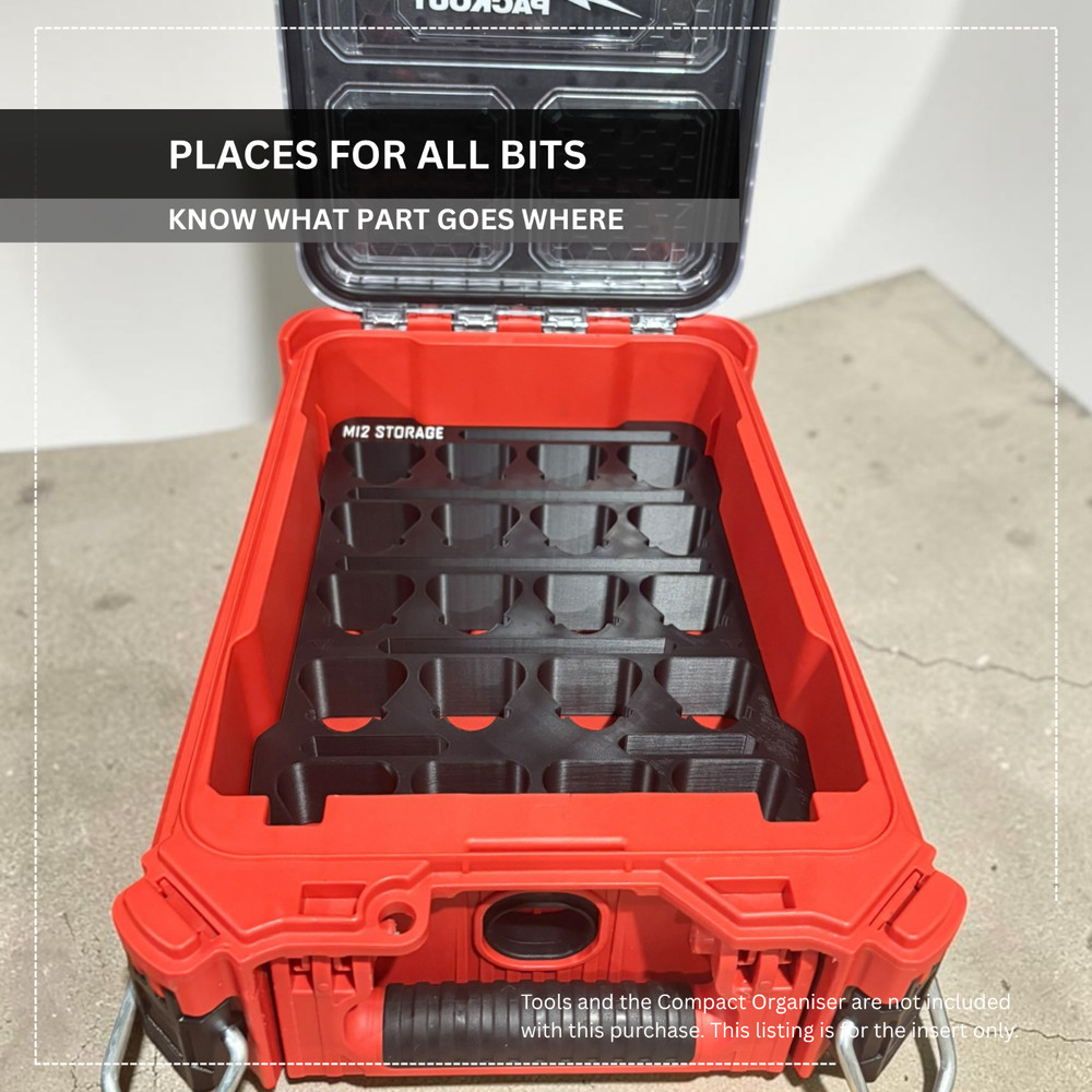 M12 Battery (x20 Slot) Packout Insert | Battery Insert | [INSERT ONLY]