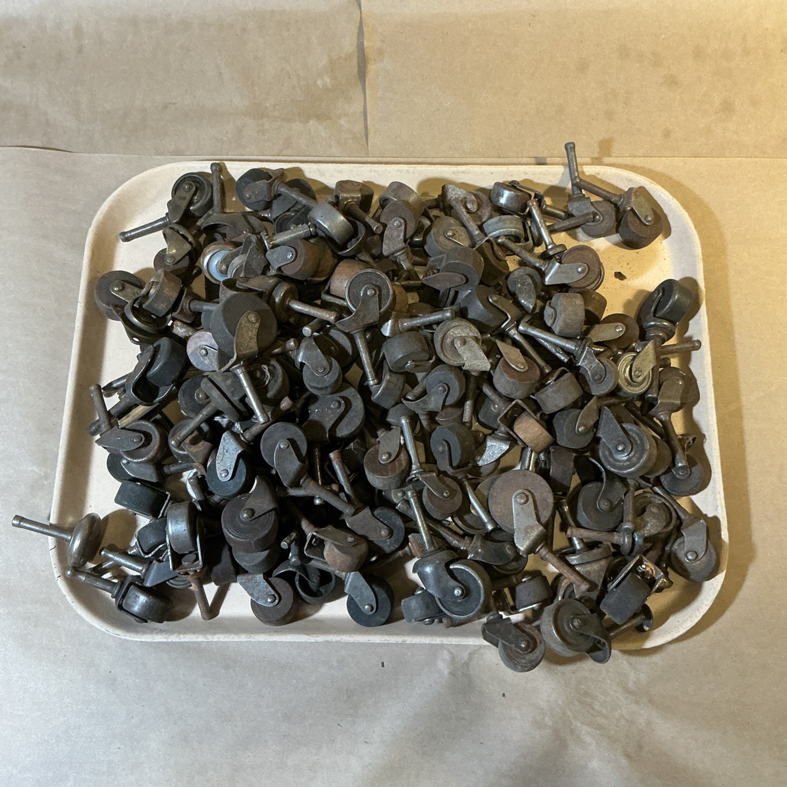 Group Of 130+ Wood/Metal Furniture Casters As Is INV-JDJ79