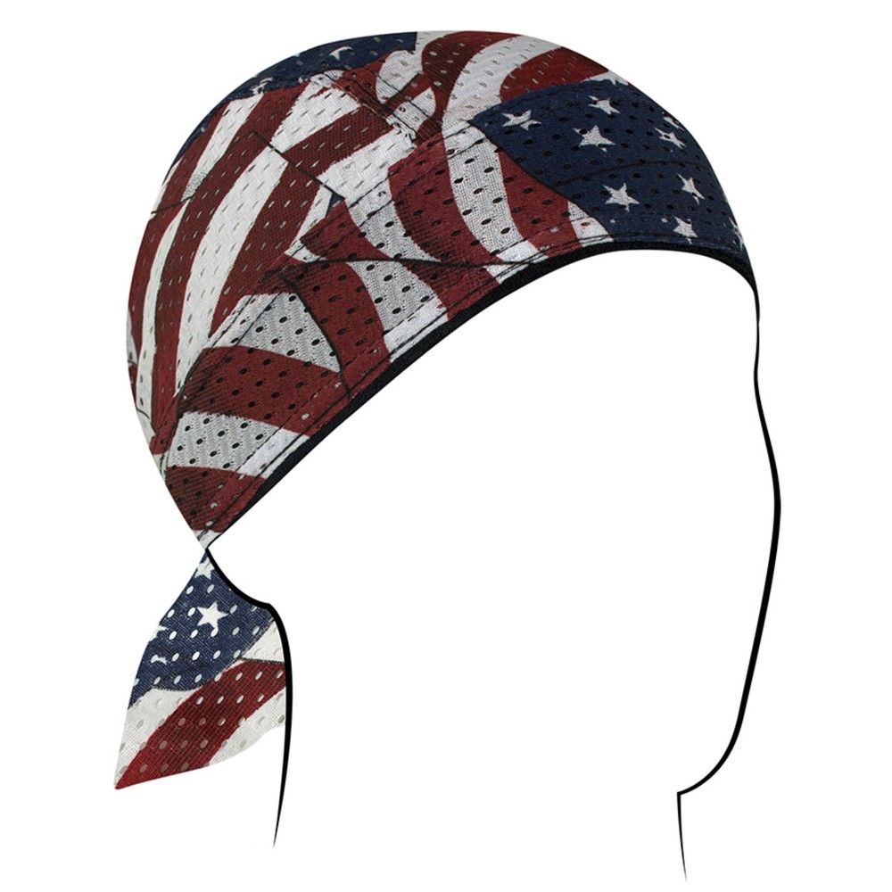 Zan® Flydanna® Vented Polyester Mesh Wavy American Flag