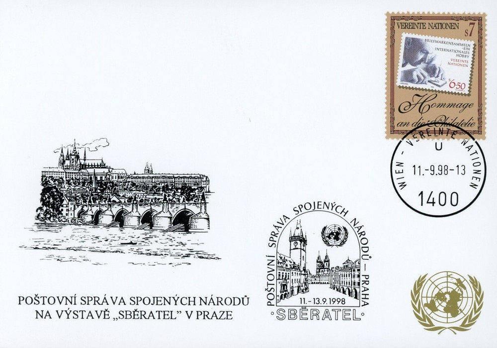 United Nations Vienna 229 White Maximum Card SBERATEL 1998
