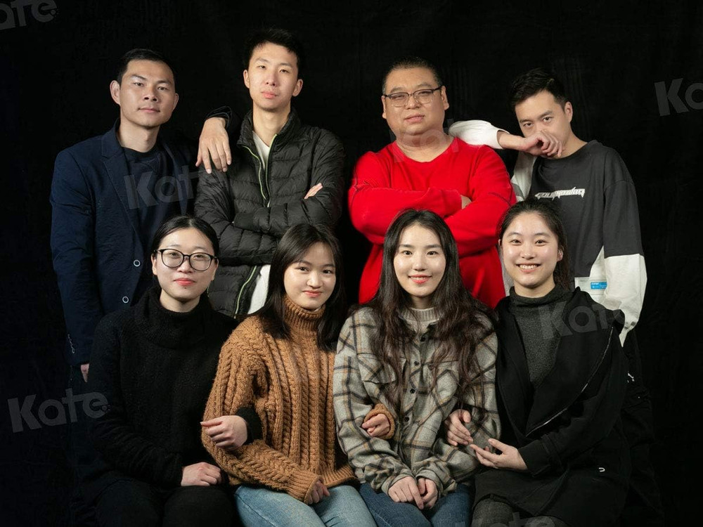 5Ft×7Ft Solid Black Backdrop Portrait Background for Photography Studio