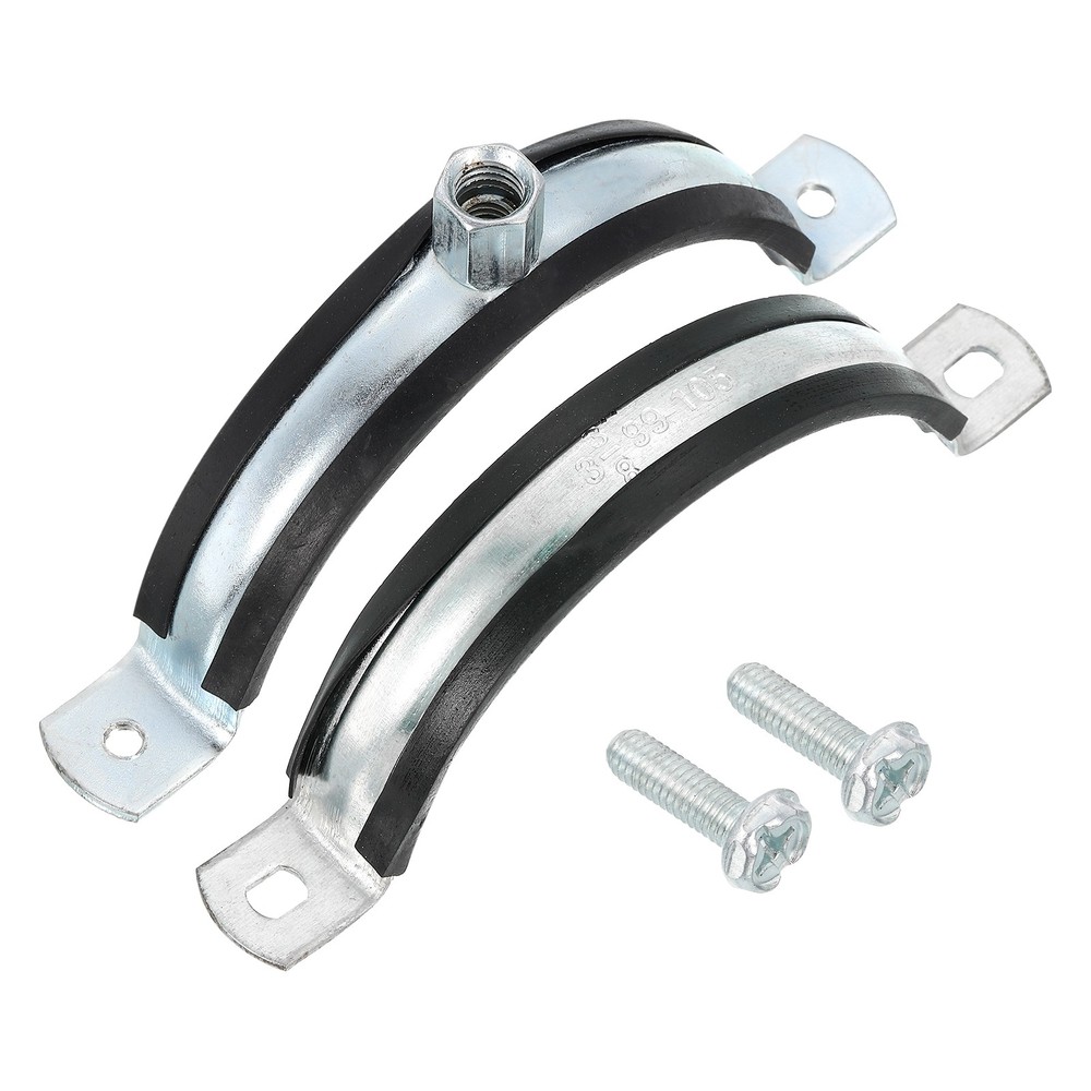 6 Pcs 4" Adjustable Pipe Bracket Clamp Wall Ceiling Mount Support for Home