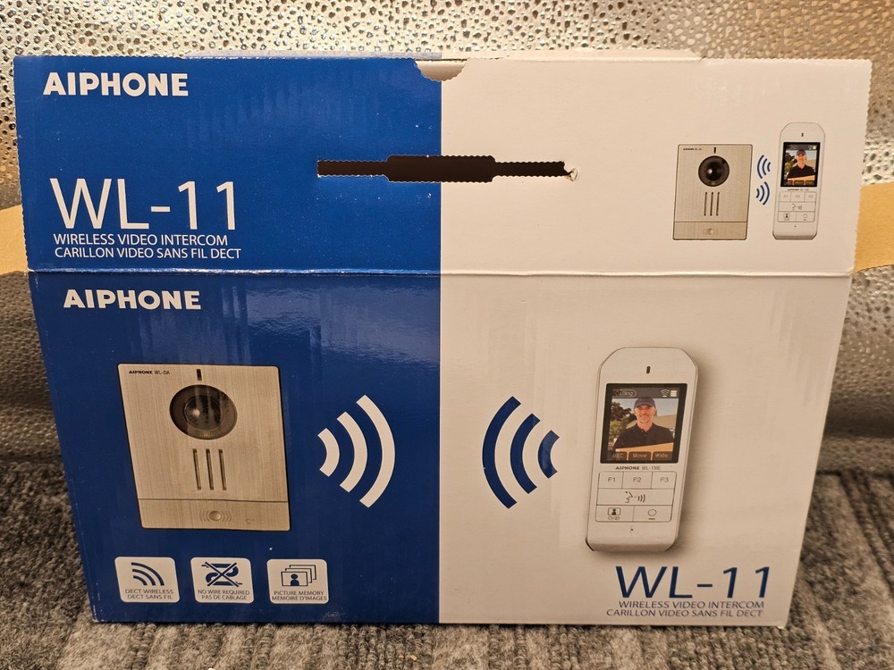 AIPHONE WL-11.E1: WL-11 Wireless Video Intercom, DECT 1.9GHz Wireless