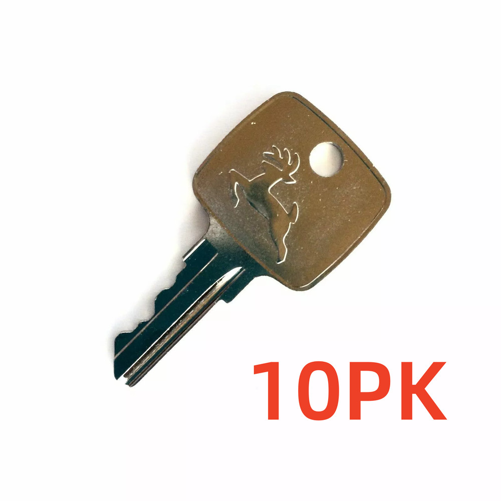 10Pcs Ignition Key for JD Backhoe Tractor Replacement AR51481