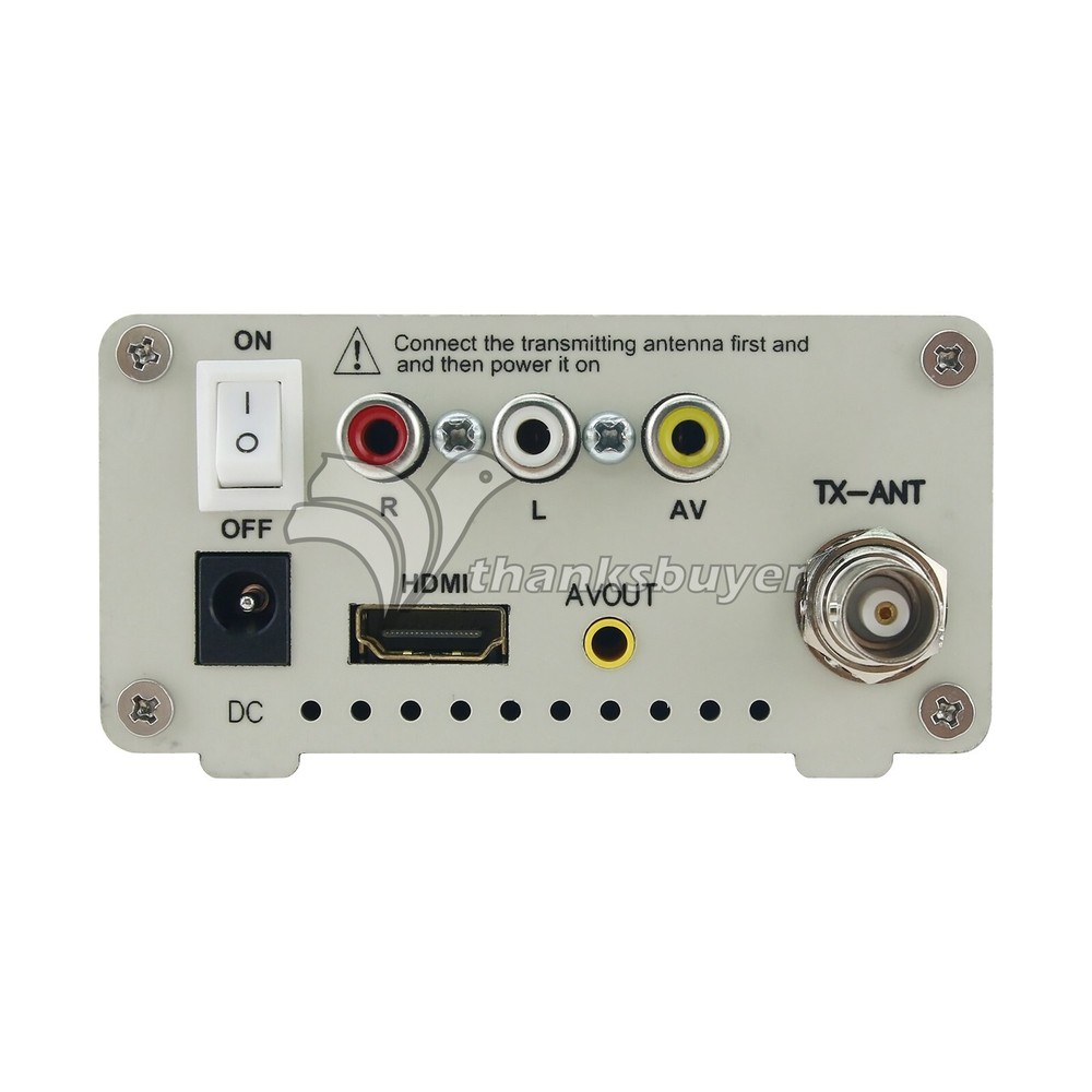 TV-TX200 VHF/UHF Analog TV Transmitter Support HD/AV Input with Antenna USA