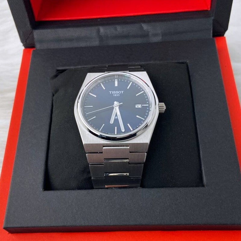 Men Tissot Classic PRX/316L Blue Stainless Steel Watch T137.410.11.041.00 (40mm)