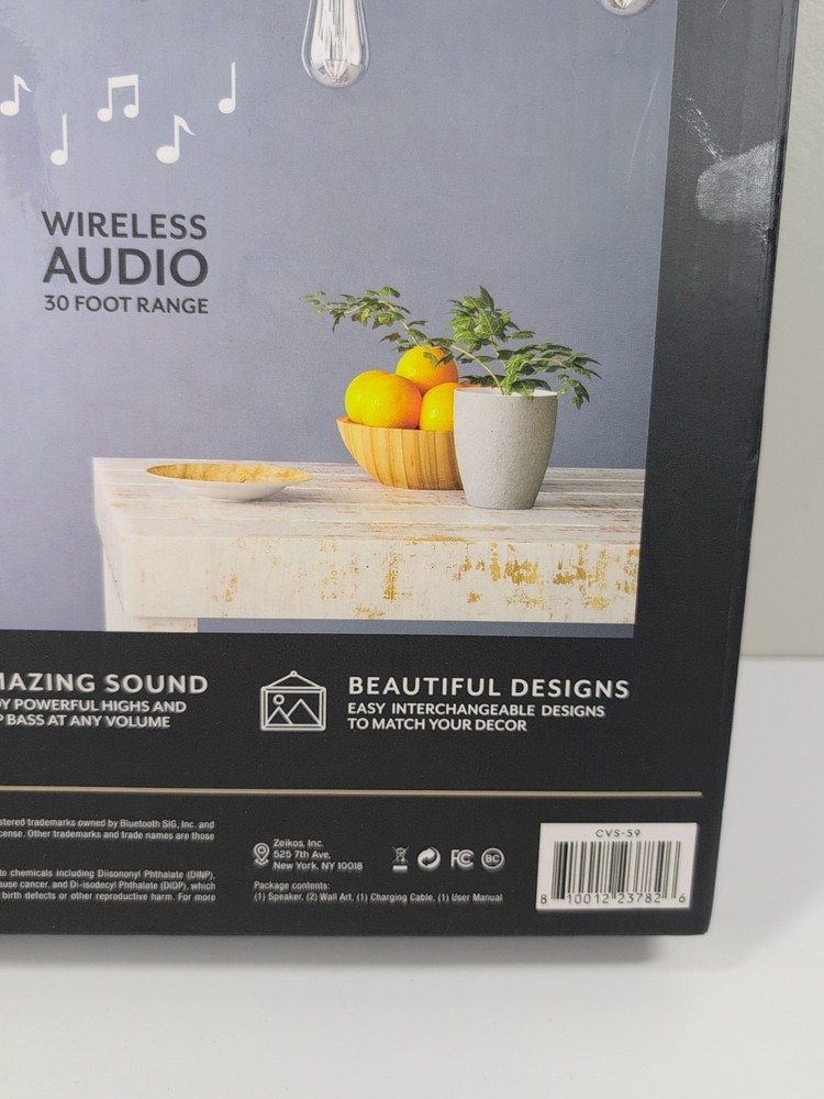 iHip Bluetooth Abstract WallArt Wireless Speakers Interchangeable Extra Design