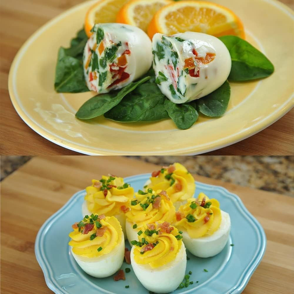 Egg Cooker - Hard Boiled Eggs without the Shell, 4 Egg Cups