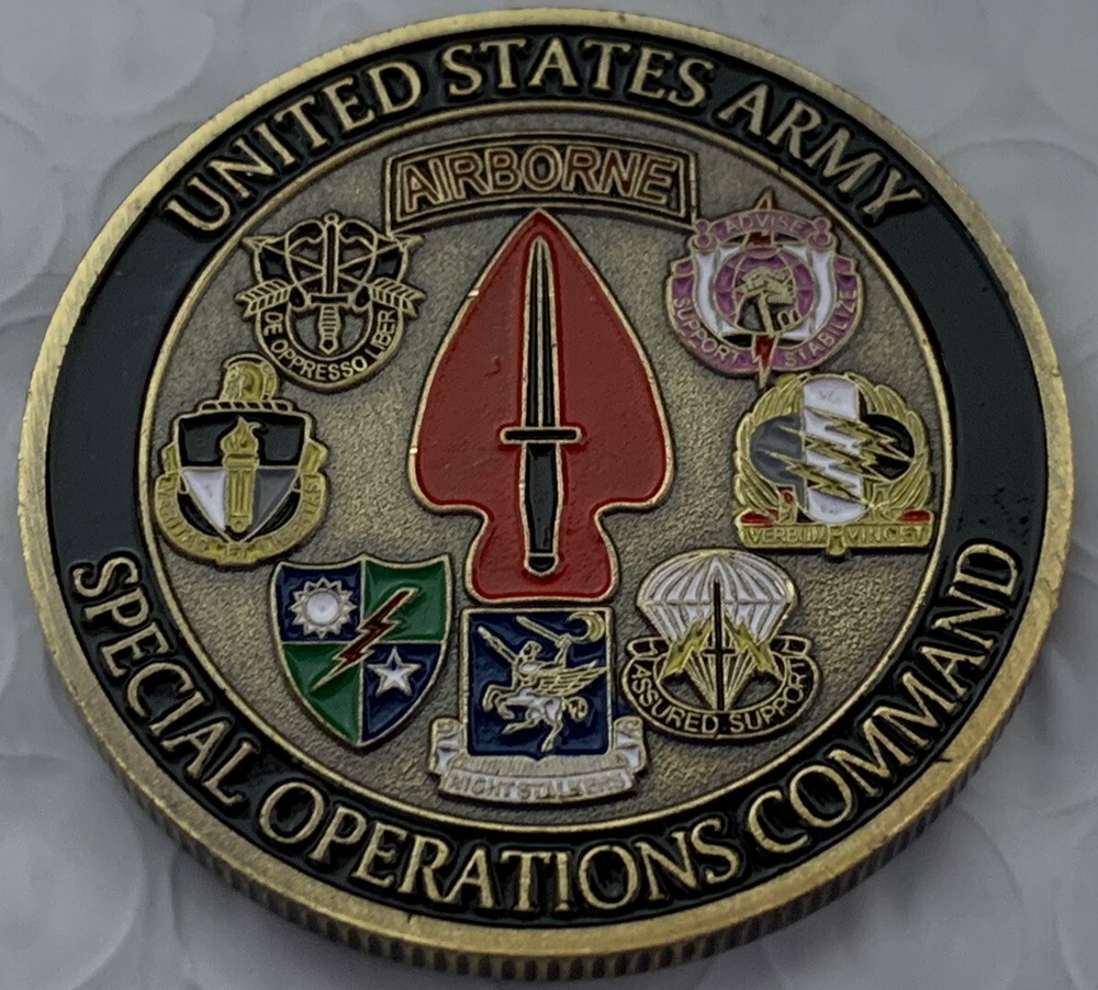 * 10 Pieces U.S. Army Special Operations Command  Challenge Coin
