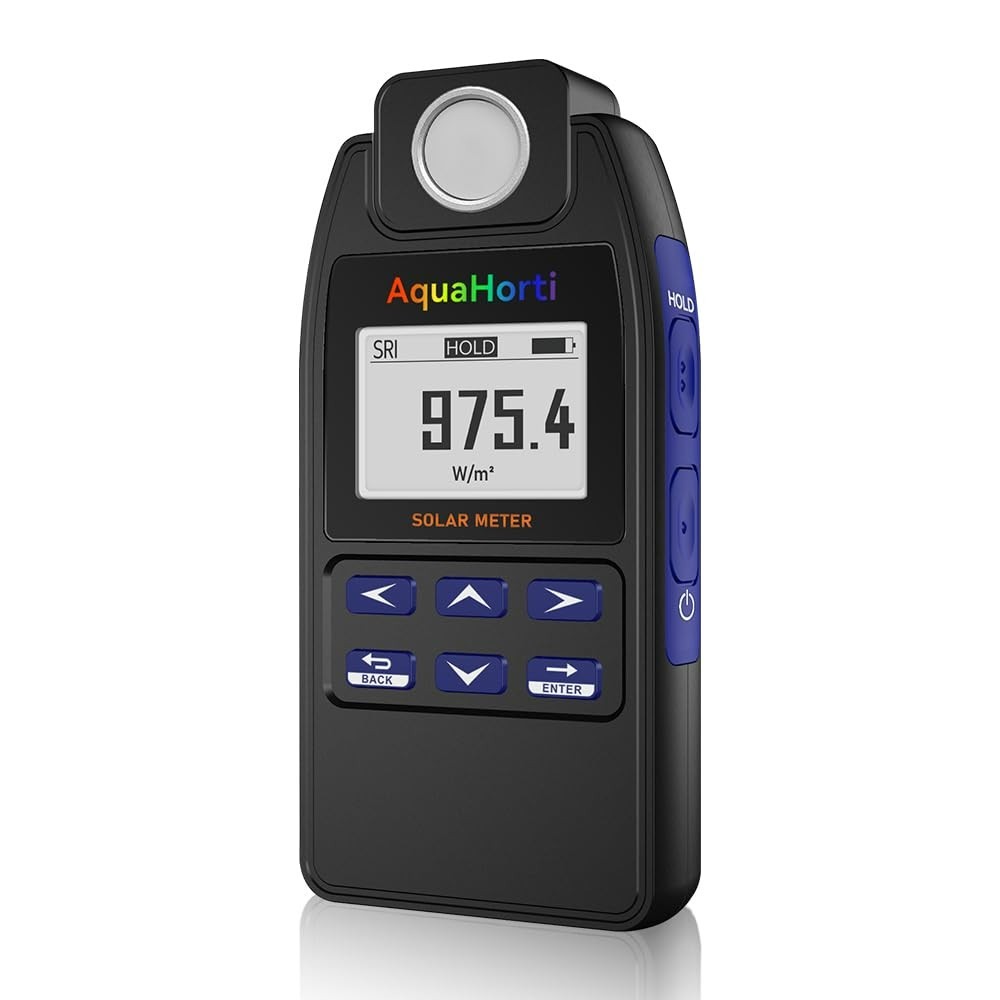 AH-SOL Solar Power Meter – High Precision Digital Solar Irradiance Meter for