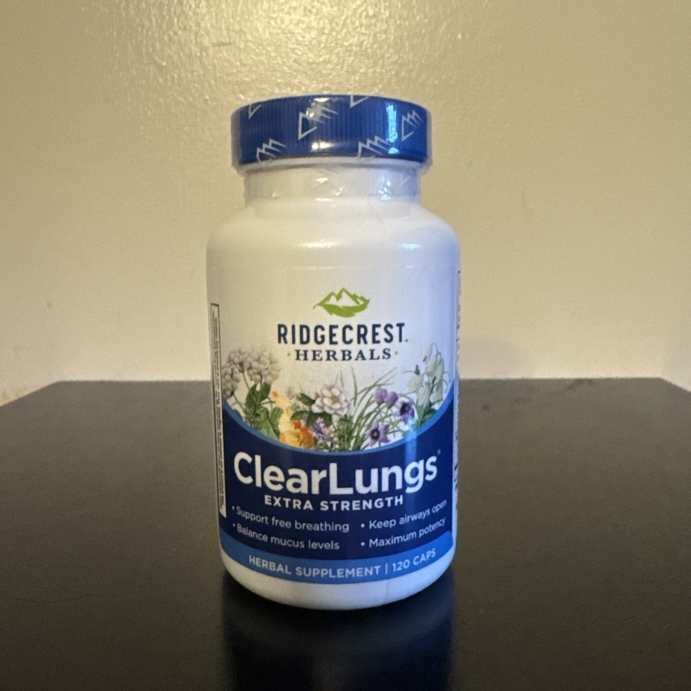 Ridgecrest Herbals Clear Lungs Extra Strength 120 Capsules