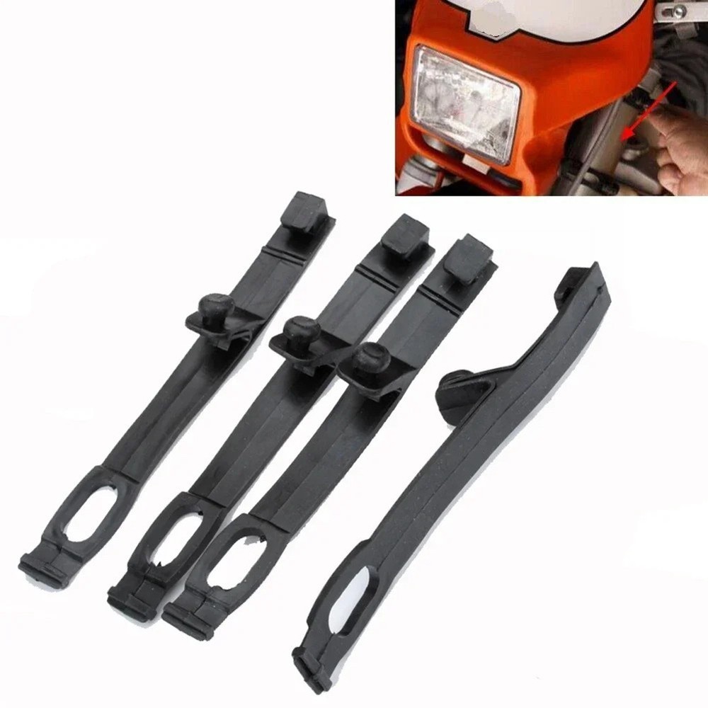 Practical 4 Pack of Motorcycle Headlight Rubber Straps Suitable for Biking