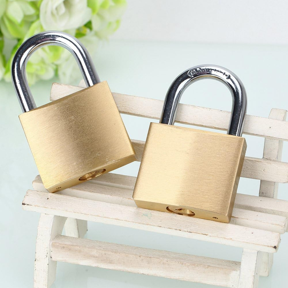 Solid Brass Same Keyed Padlock Keyed Alike locks-40mm-3pack