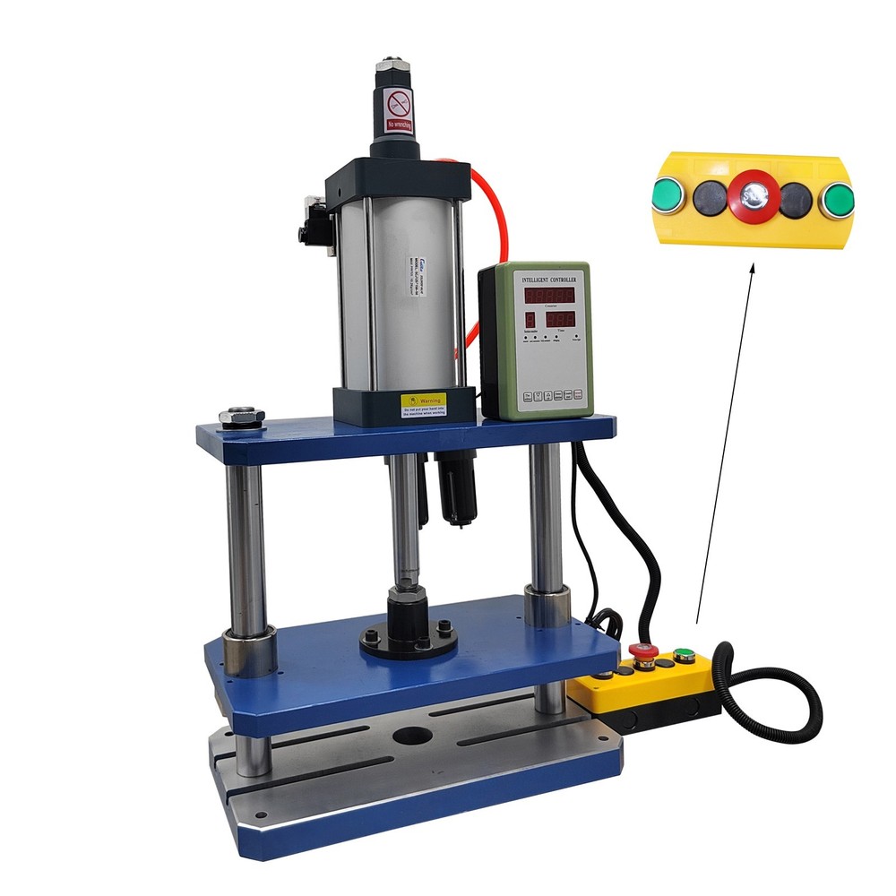 110V 800KG Pneumatic Punch Machine Double Column Three Board Punch Pressing Tool