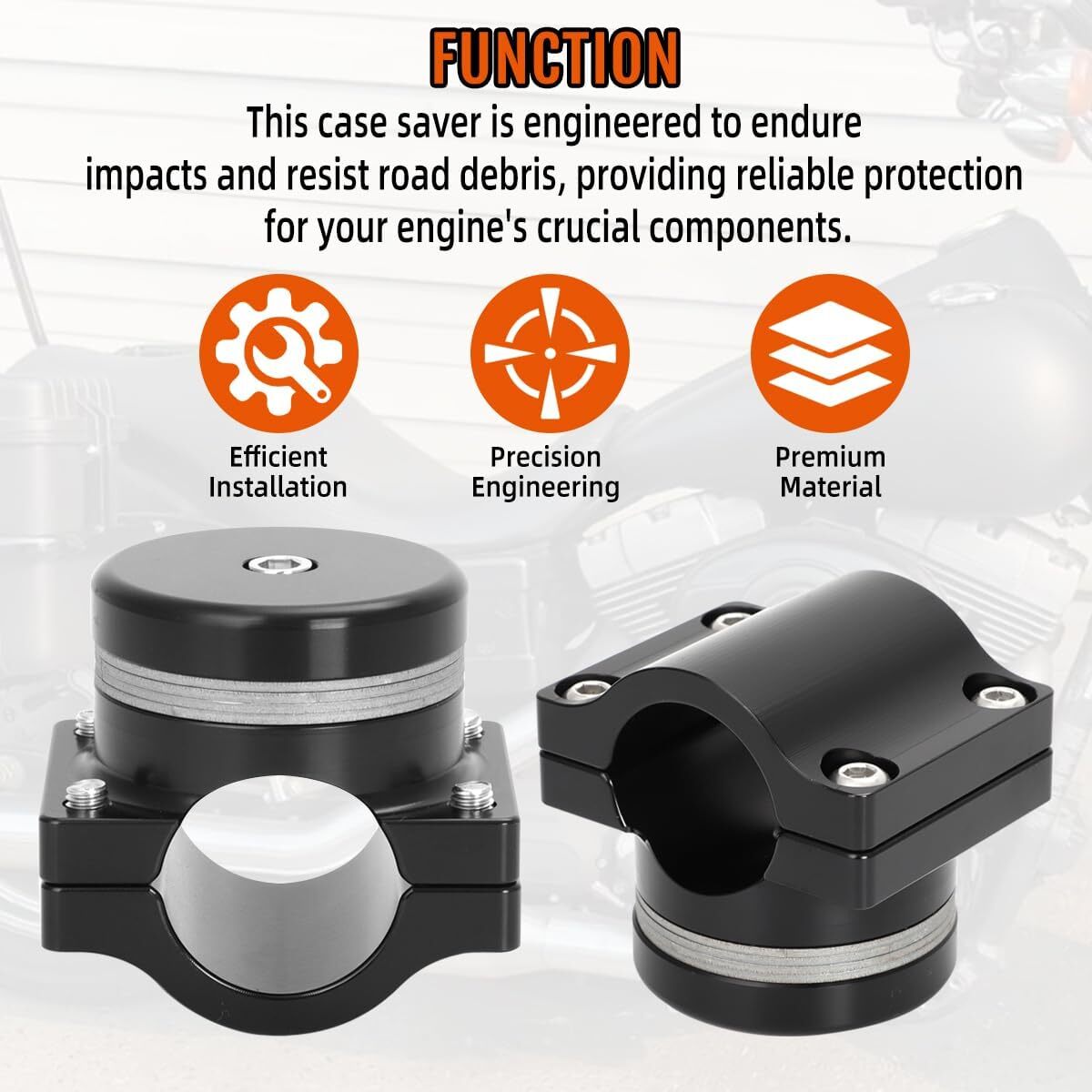 For Dyna Case Saver Motorcycles Front Motor Mount Case Saver Mounting Aluminum