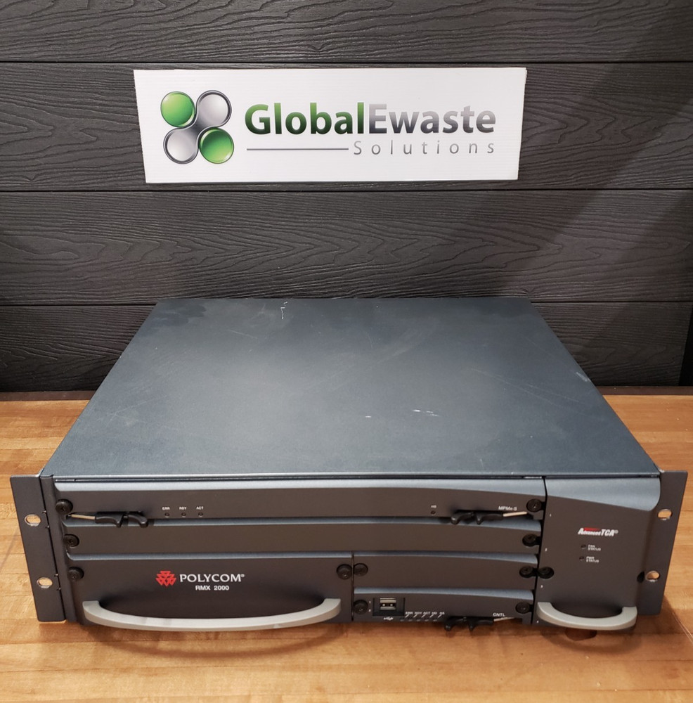 Polycom RMX 2000 RealPresence Collaboration Server w/RTM-IP, CNTL, MPMx-S Tested