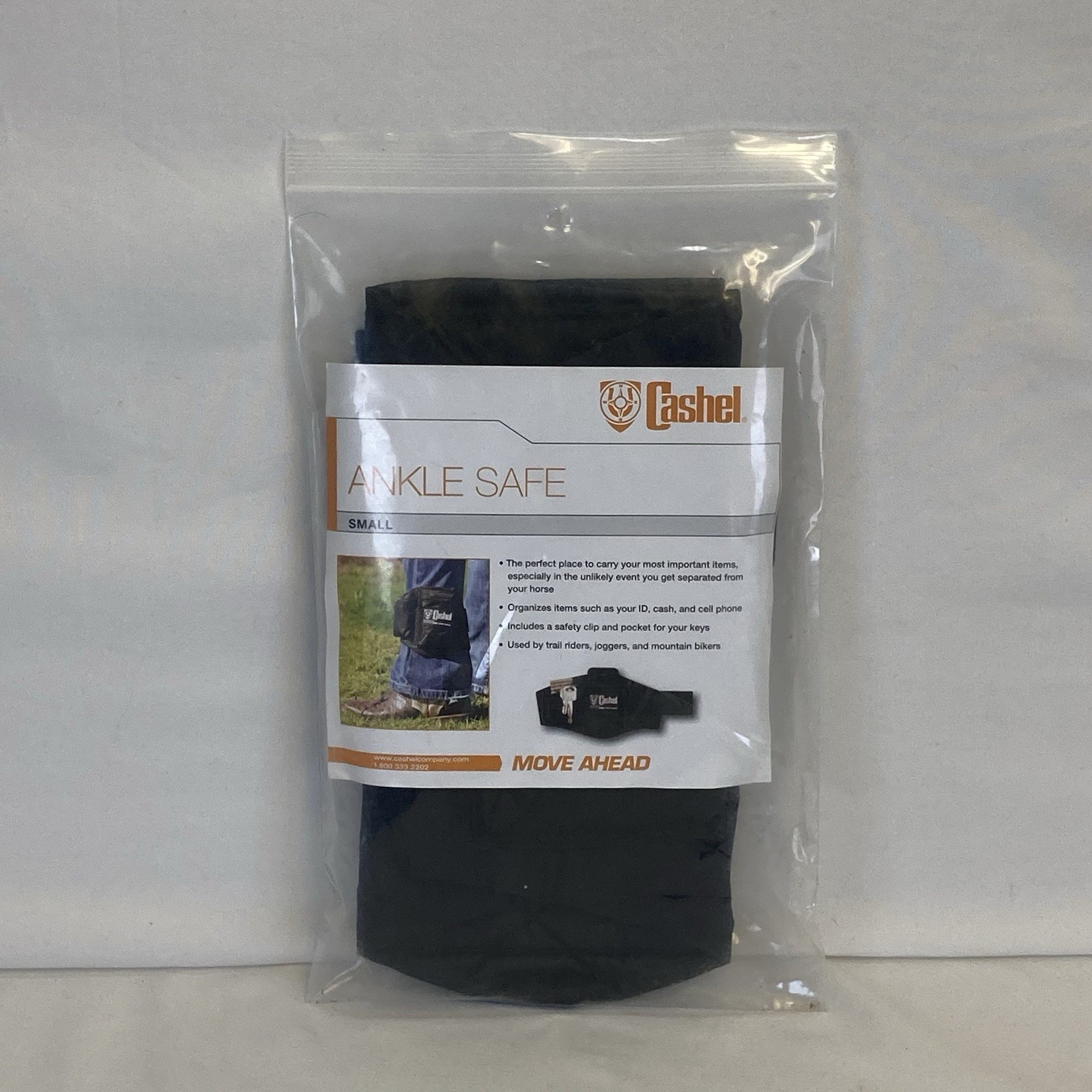 Cashel Ankle Safe Size Small - Horseback Riding, Hiking, Outdoors - Black Nylon