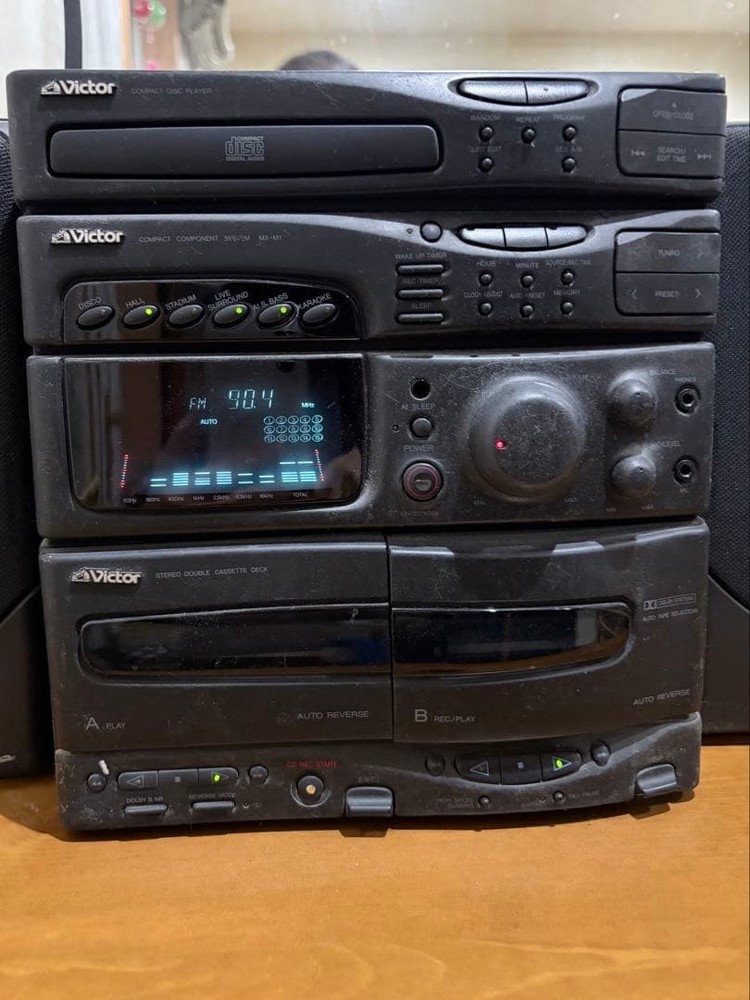 Victor component FM radio CD cassette deck
