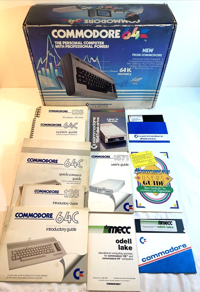 COMMODORE 64 Computer Vintage VTG Original **BOX, GUIDES & FOAM INSERTS ONLY**