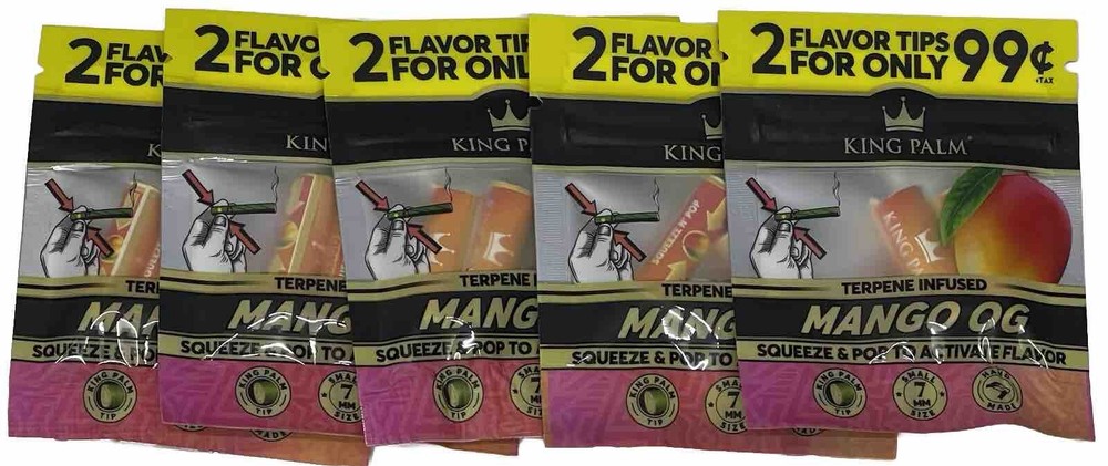 King Palm/ Flavored Filter Tips/ Mango OG/ 10 Total Tips **Free Shipping**