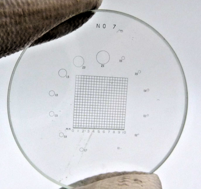 Peak Scale Lupe Loupe 10X (four reticles No. 2, 7, 8, 10)