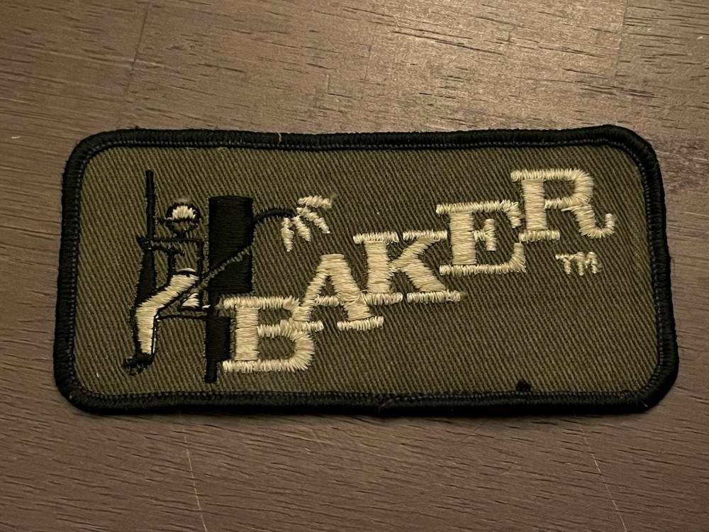 VINTAGE "BAKER" HUNTING TYPE PATCH