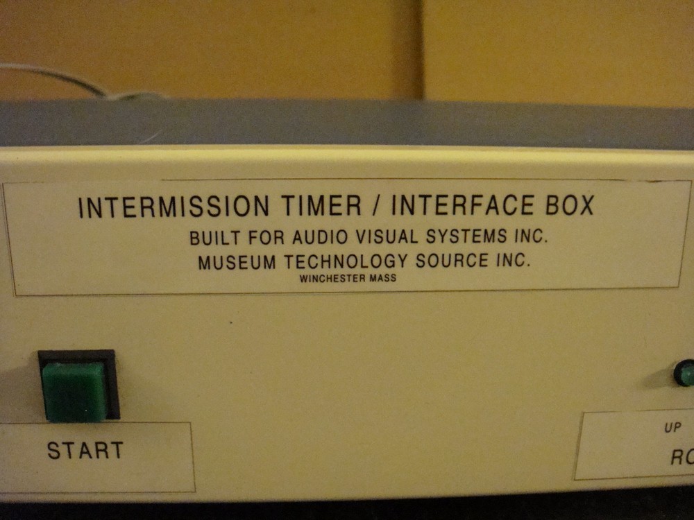 Museum Technology Source Audio Visual System Intermission Timer / Interface Box
