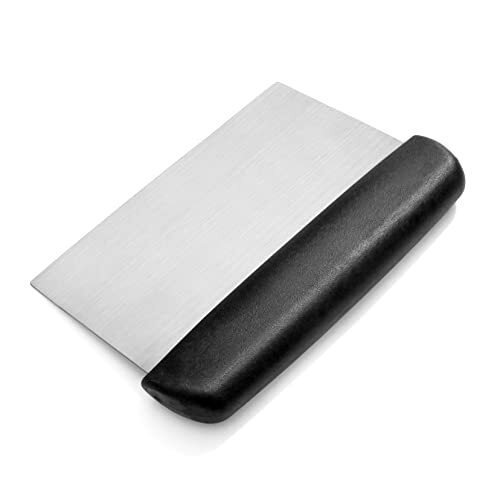 36091 Plastic Handle Dough Scraper, 6 by 3-Inch, Black