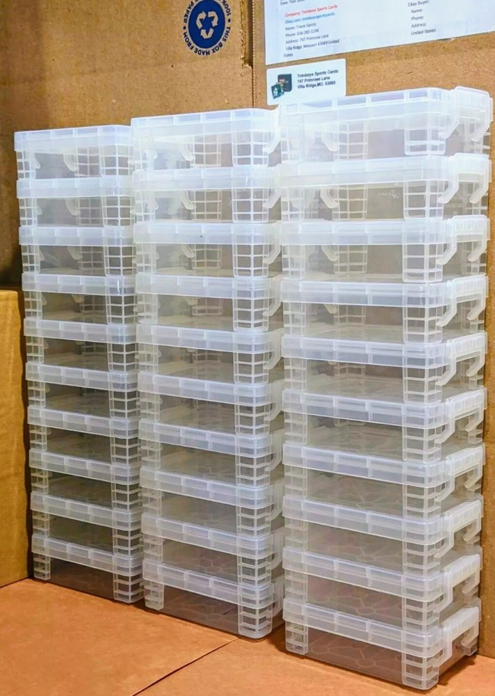 Card Storage Box Vaults (10-Pack) (Each Holds 50 Sleeved Cards) Stackable