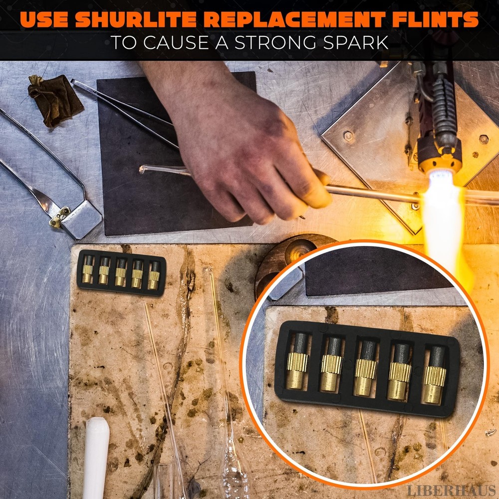 25 Pcs Flint Striker for Torch - Efficient Torch Striker, Compact Spark Light...