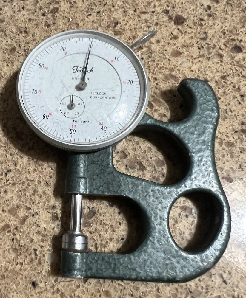 Teclock SI-112 0-.500" .001"Grad Dial Thickness Gage