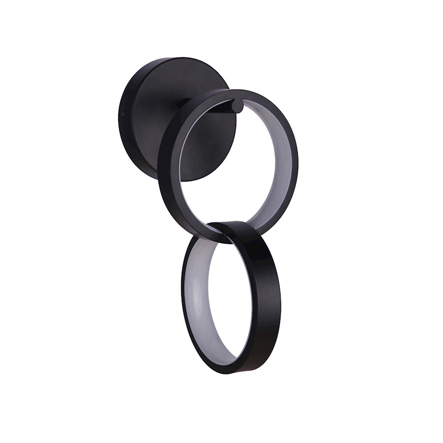 Craftmade Context 2 Light LED Wall Sconce, Flat Black - 59362-FB-LED