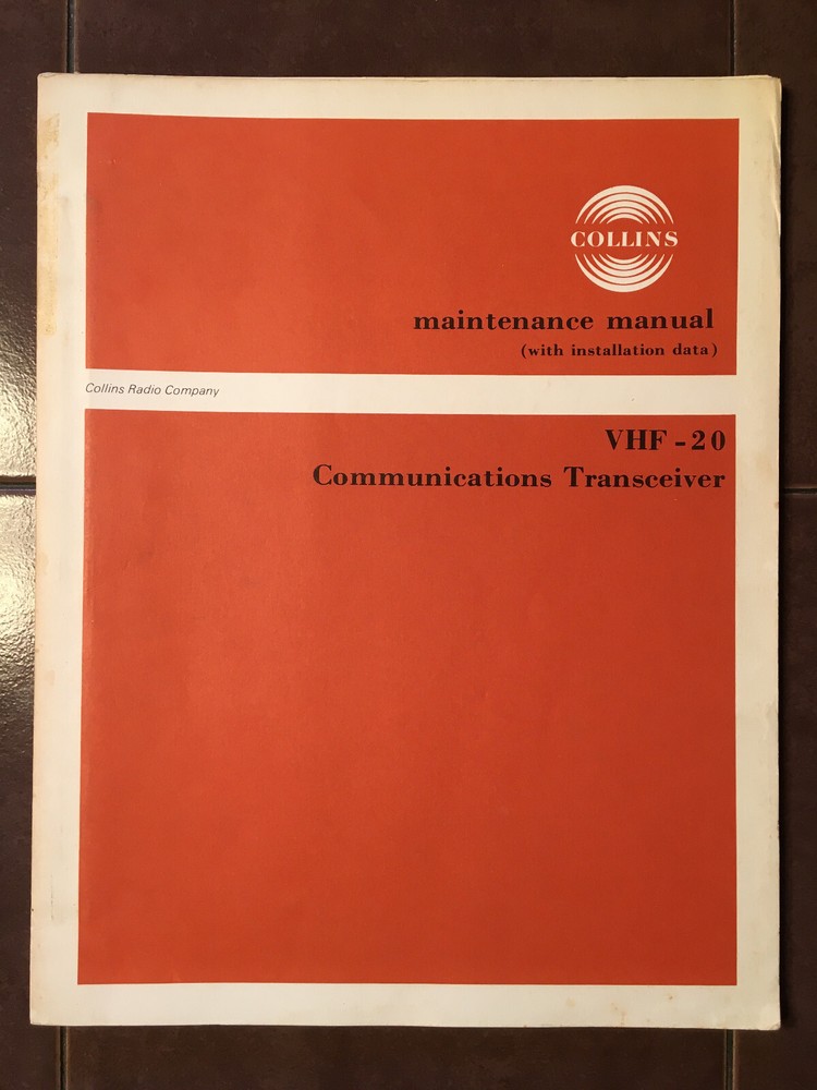 Collins VHF-20 Install Manual