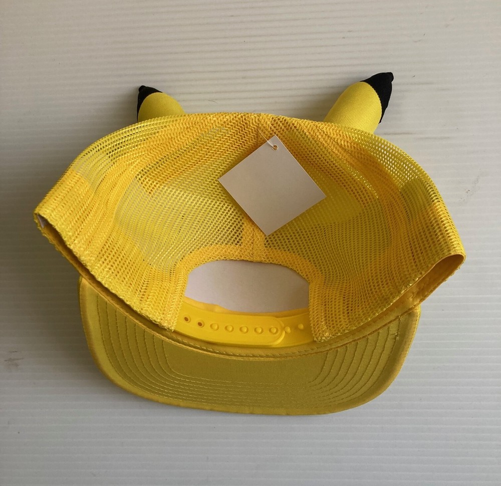 POKÉMON HAT (with Pikachu ears) Snapback Mesh Cap Adjustable