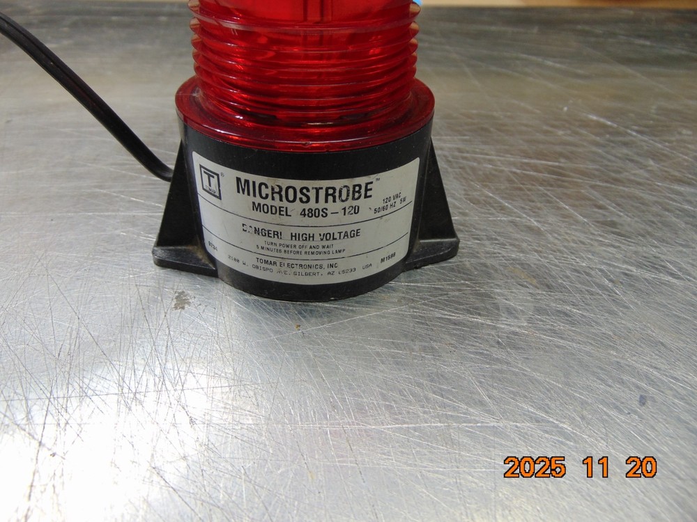 Tomar Microstrobe 480S-120 Red Strobe Light - short wire