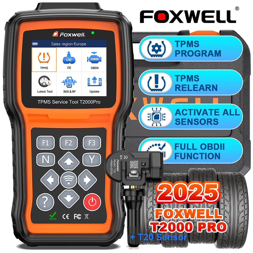 FOXWELL T2000 Pro T20 TPMS Relearn Tool TPMS Sensors Activate Reset Programming
