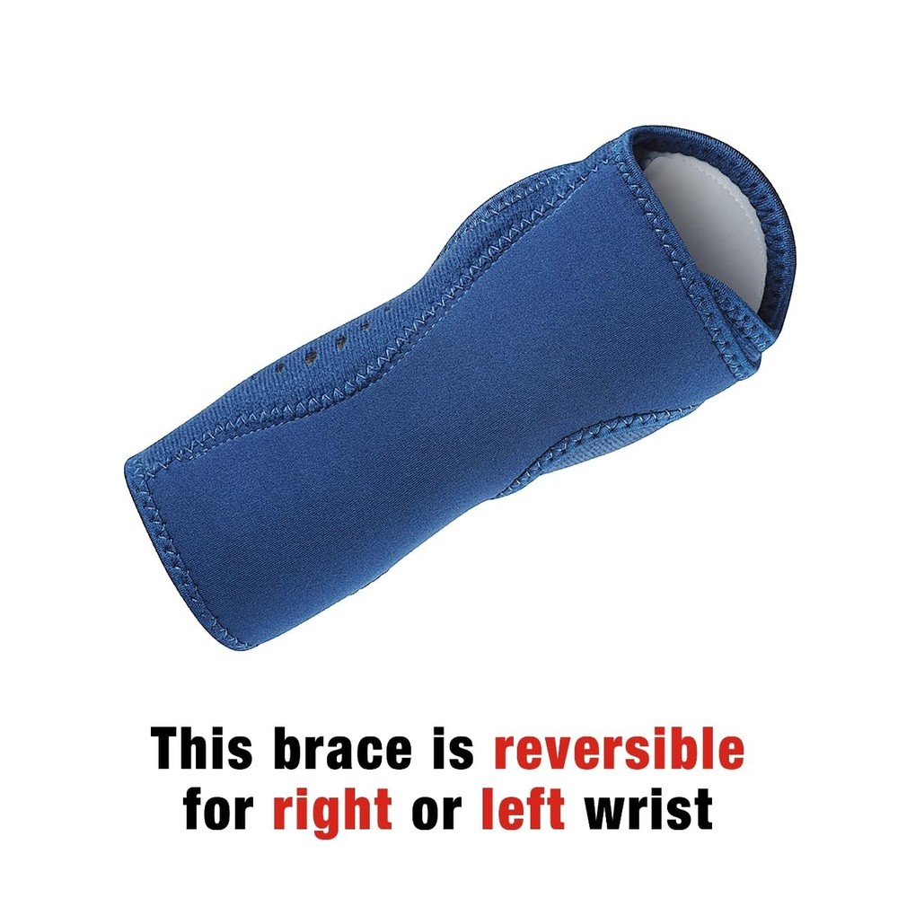 ACE Night Wrist Sleep Support, Adjustable, Blue, Helps Blue
