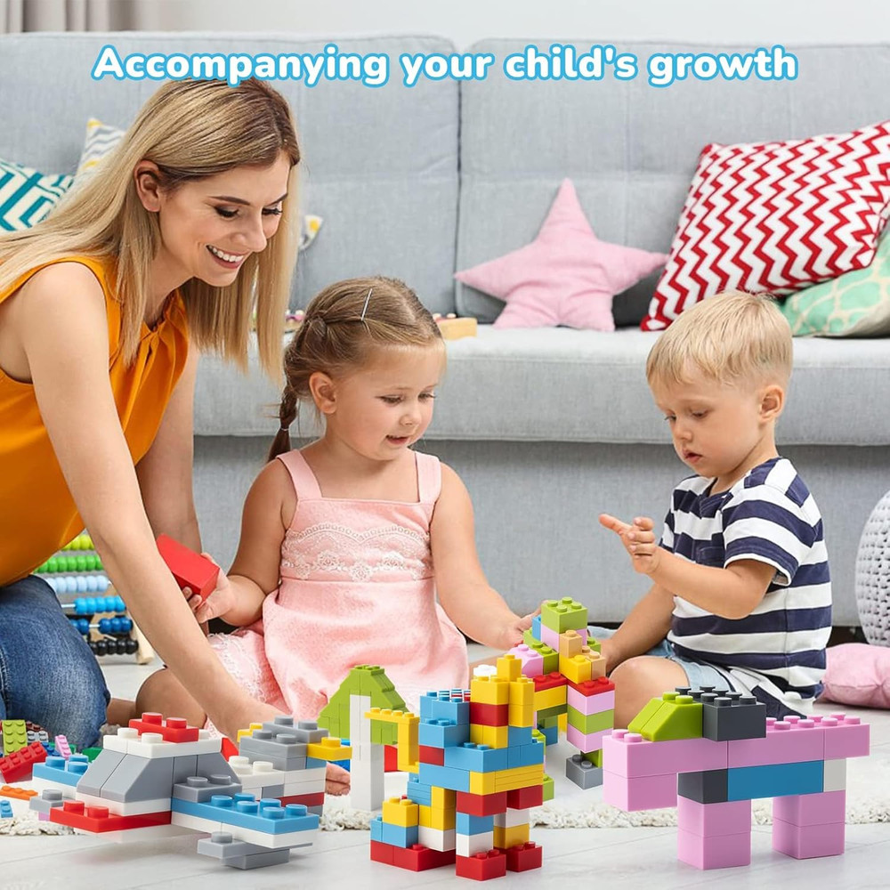 1500 Piece Building Bricks,Bulk Classic Building Blocks Basic Box Compatible wit