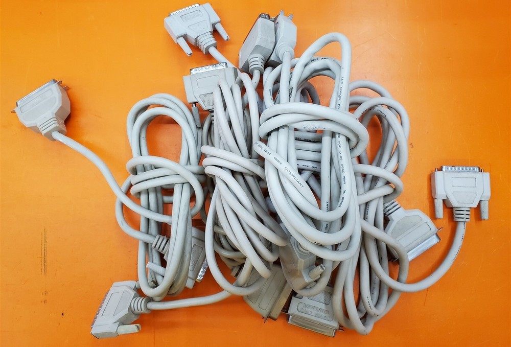⭐️⭐️⭐️⭐️⭐️ **Lot of 6** 10ft White Parallel Cables