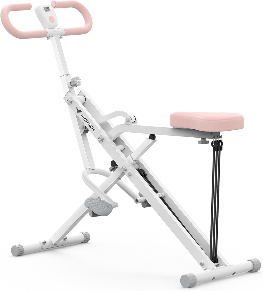 Squat Machine,MERACH R07 2 in 1 Squat Rowing Machine,Foldable Exercise Equipment