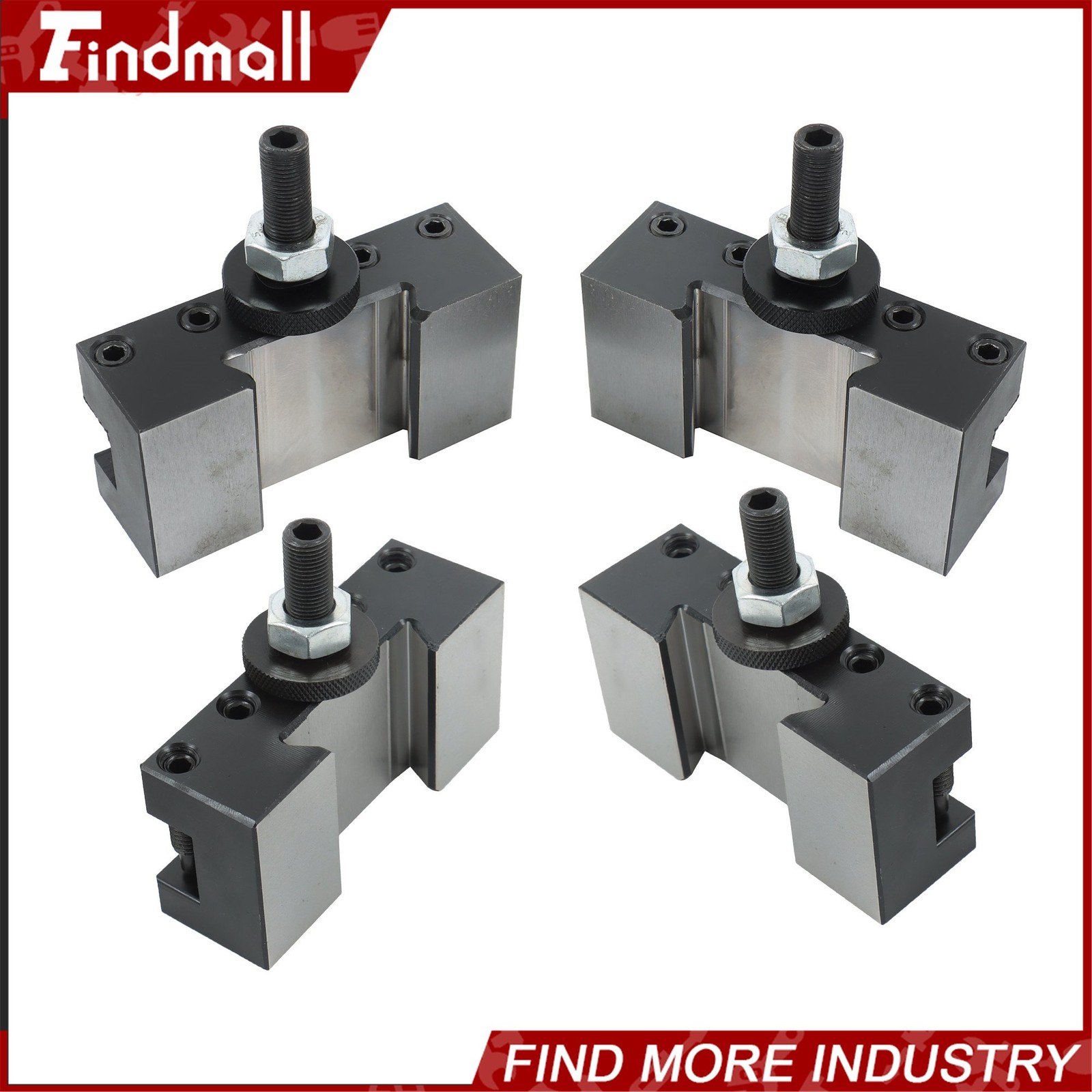 Findmall BXA Tool Post Tool Holder 4 Pc For 250-201 250-201XL 250-202 250-202XL