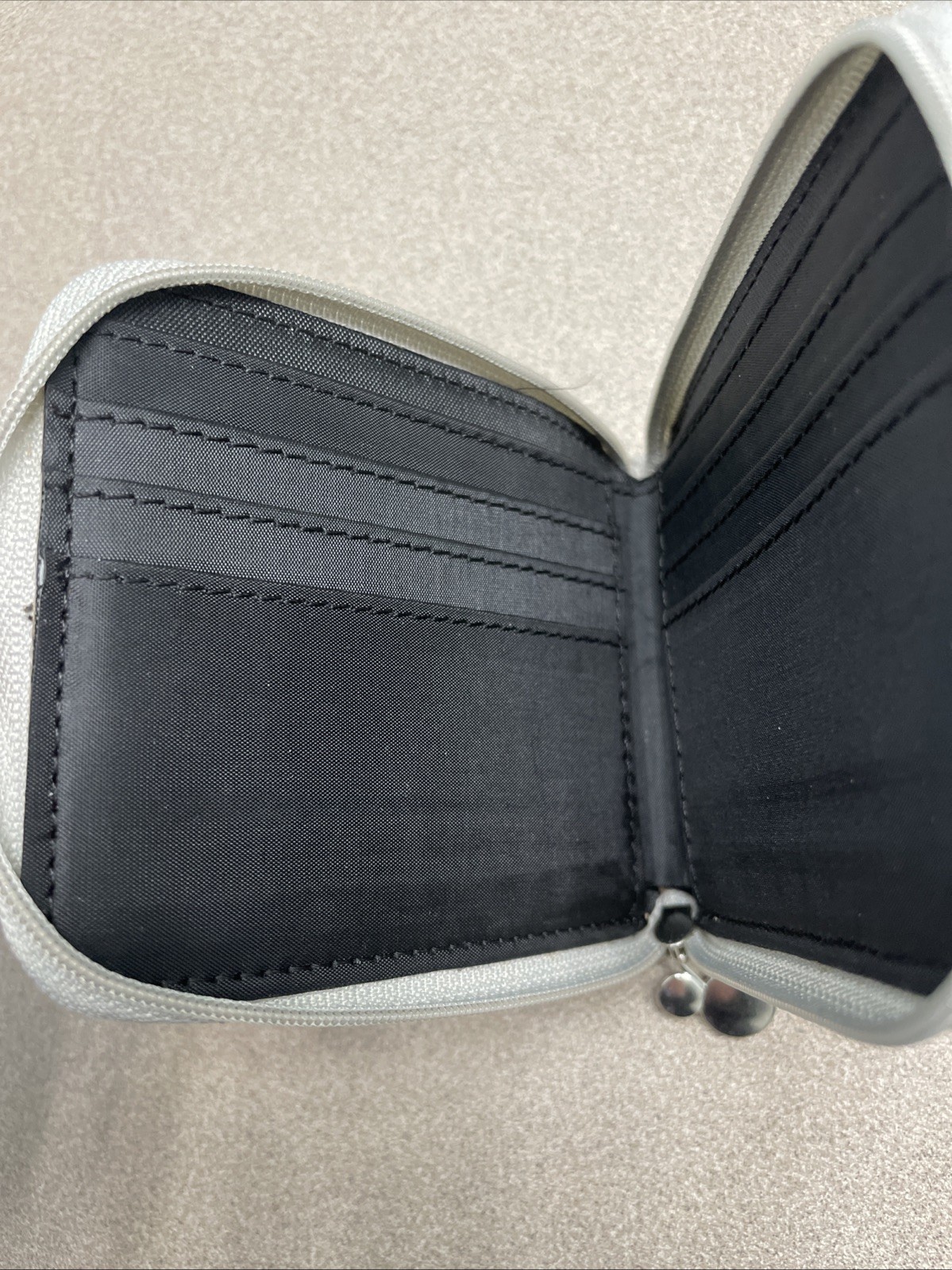 Walt Disney Mickey Mouse Bifold Zip Around Square Wallet World Famous