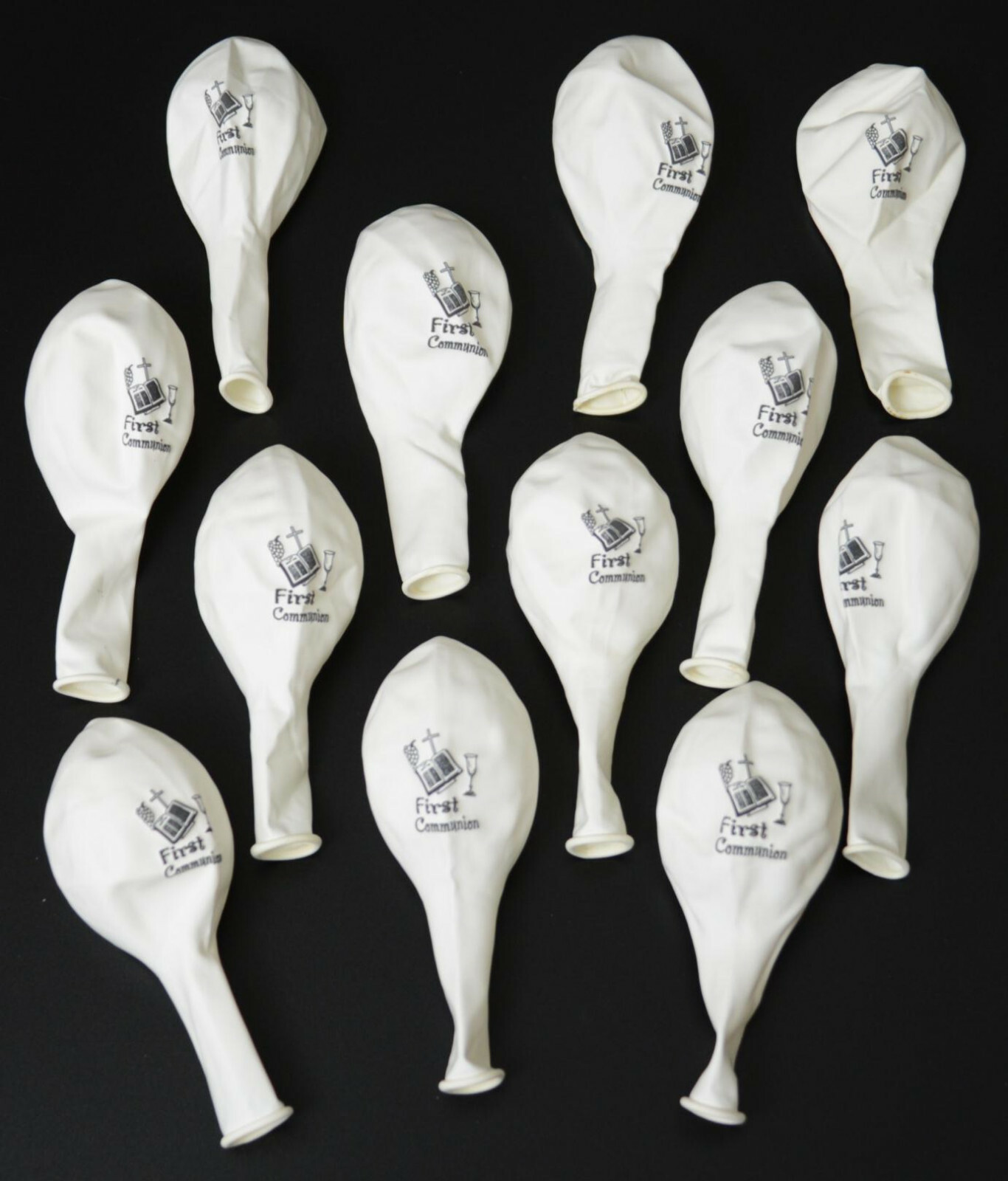 24 Communion Balloons Party Favors Decoracion Comunion Globos White