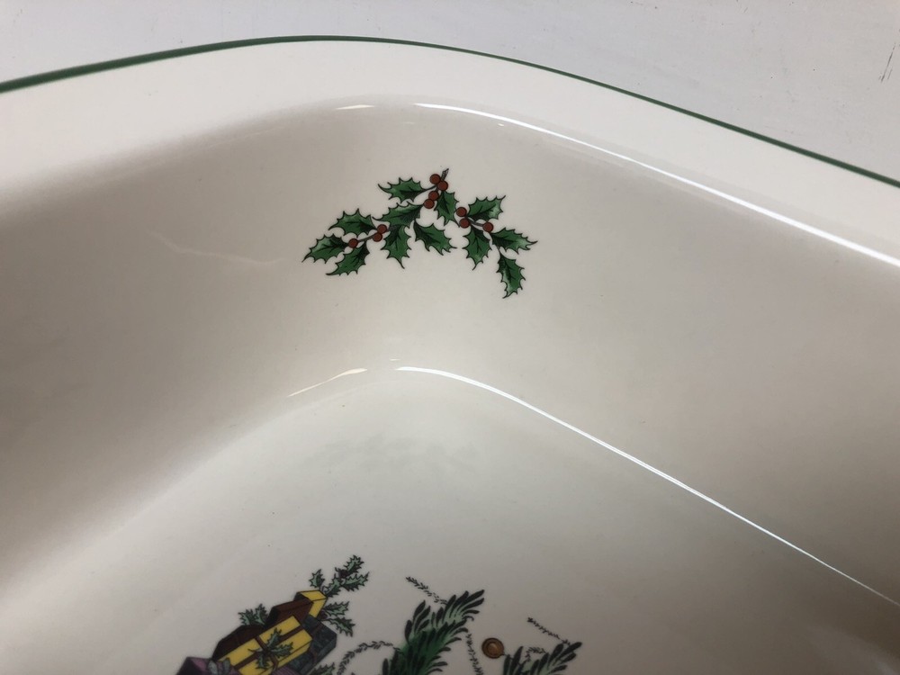 Spode Christmas Tree 10" Square Rim Baking Dish In Box