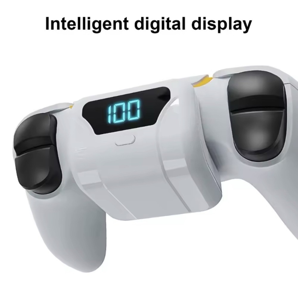 New External Rechargeable Battery Pack + Cable For Ps5 Wireless Controller Game