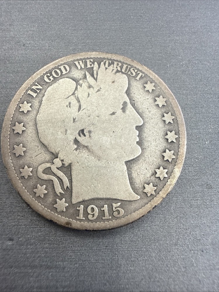 1915 50C Barber Half Dollar #10913