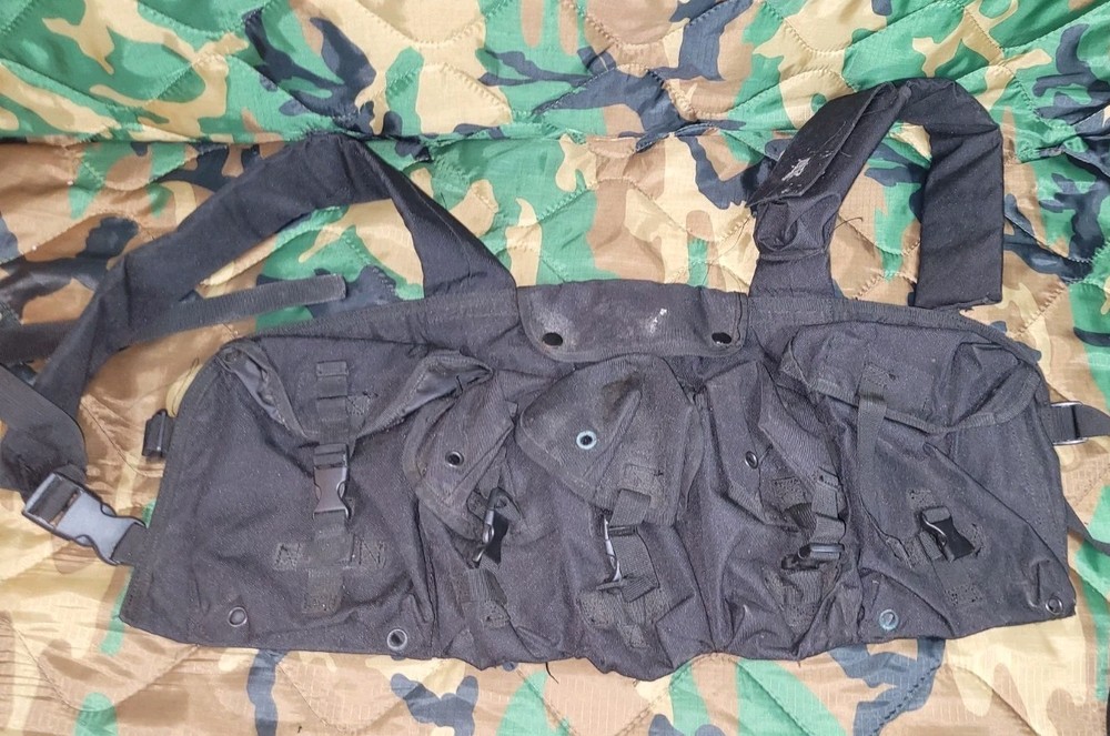 Tactical Black Nylon Chest Rig
