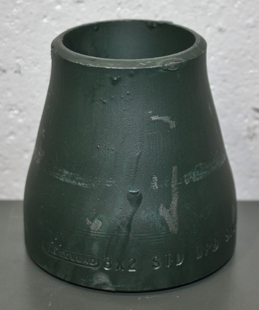 Weldbend Concentric Reducer Coupling 090-030-020, 3" x 2" Pipe, STD, Butt Weld
