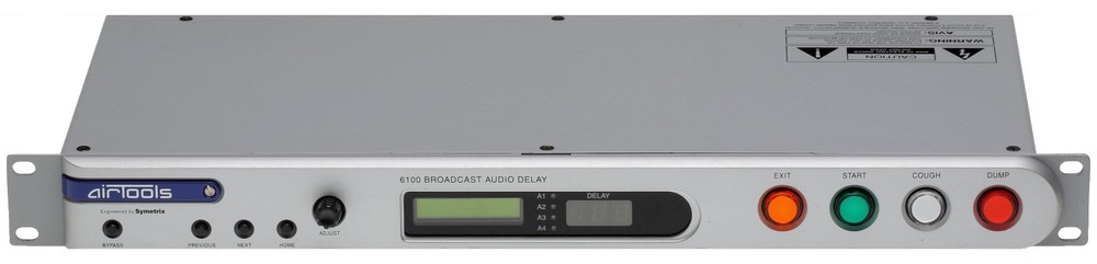 Symetrix Airtools 6100 Profanity Delay AES Digital Audio Broadcast DUMP Button
