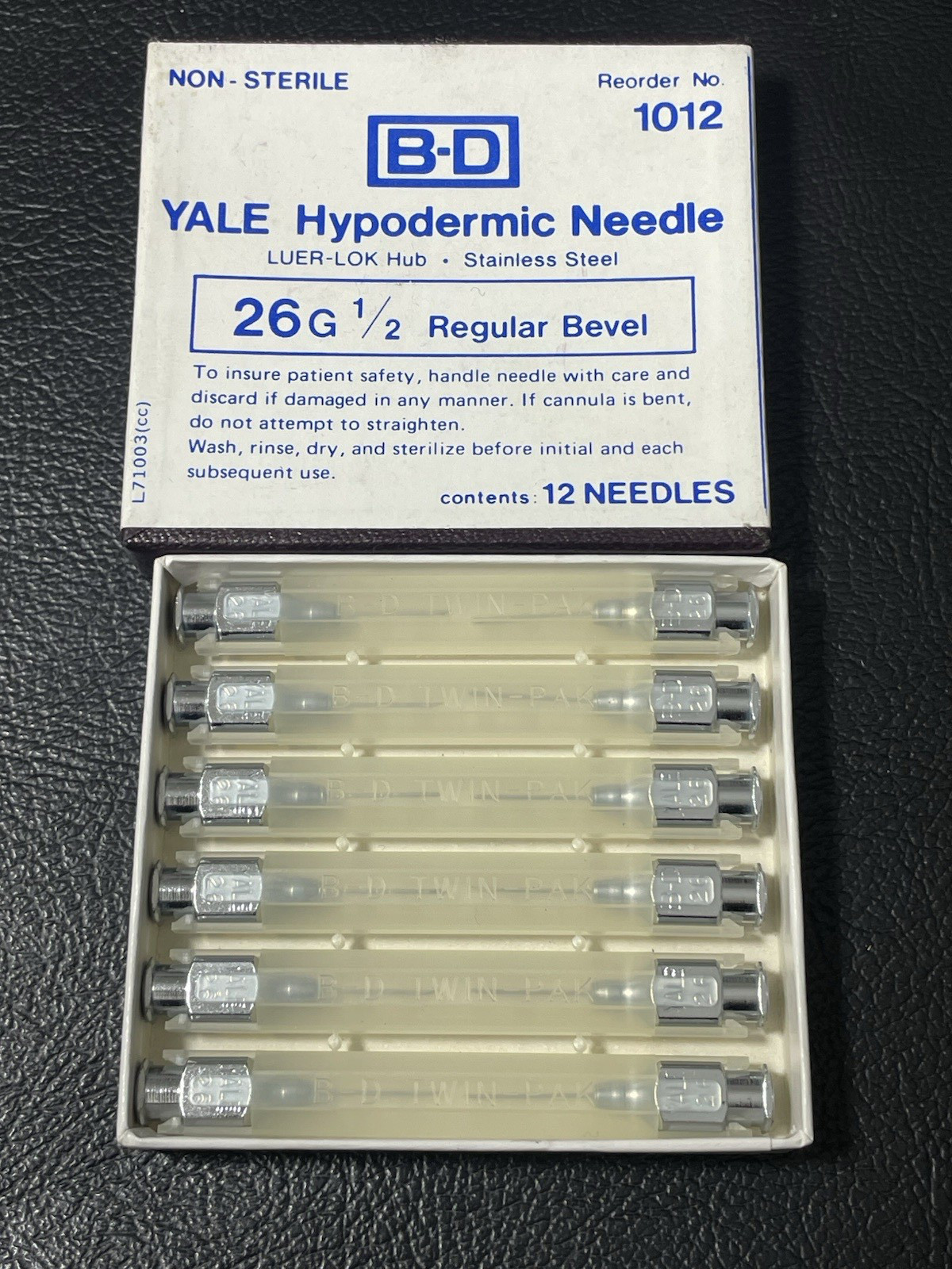 VTG Medical Surgical Glass Syringe Hypodermic Case Set Tool Yale Eisele